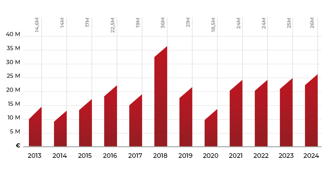 Wer Wir Sind - Grafico Fatturato 2024 E1777994770139 Fatturato Globale